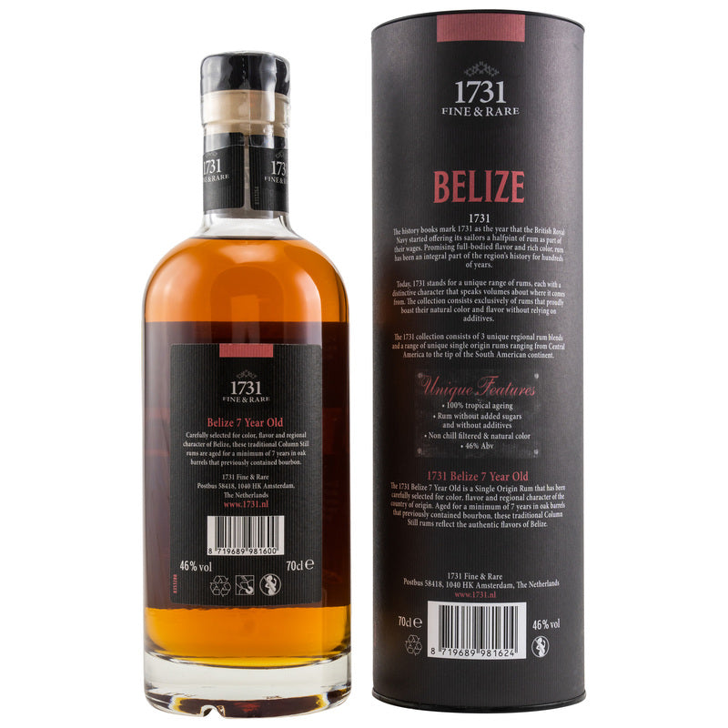 1731 Rum - Belize (Travellers Liquors) 7 yo