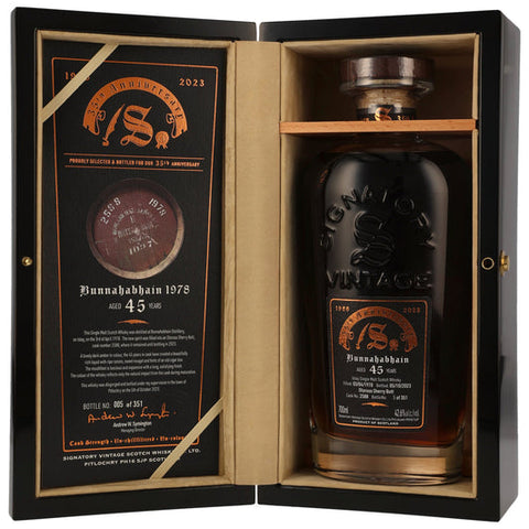 Bunnahabhain 45 Jahre - 1978/2023 - Signatory Vintage - 35th Anniversary - Cask Strength - Cask #2588