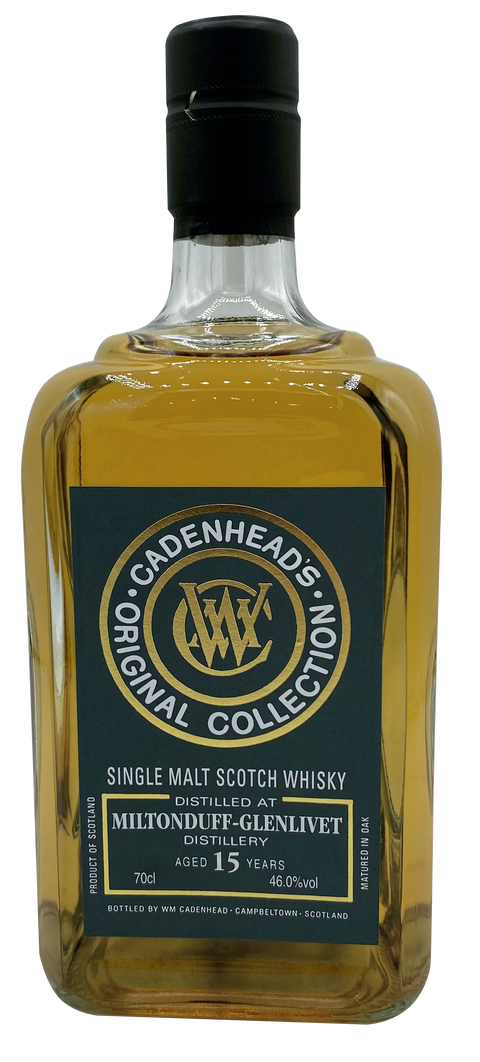 Cadenhead's Miltonduff-Glenlivet 15 Years Single Malt Scotch Whiskey