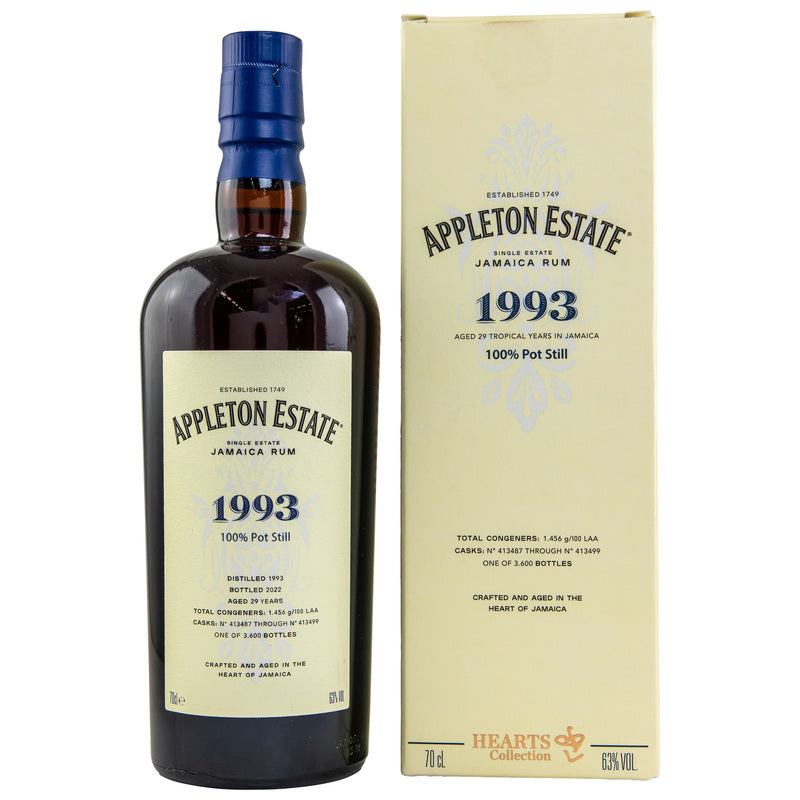 Rhum Appleton 29 ans 1993/2022 - Collection Hearts