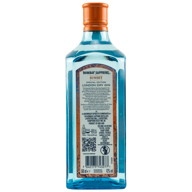 Bombay Sapphire Sunset édition ltd.