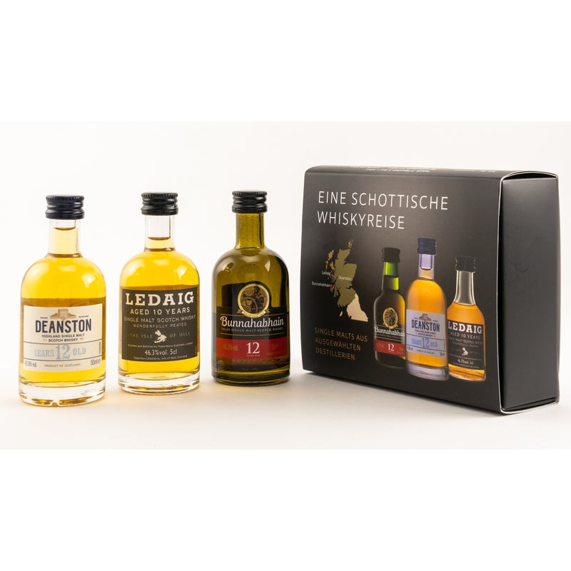 Bunnahabhain 12 ans, Deanston 12 ans, Ledaig 10 ans 3x0.05