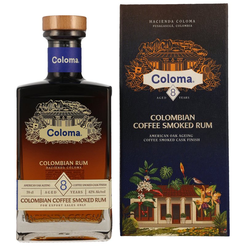 Rhum Coloma 8 ans - Café Fumé