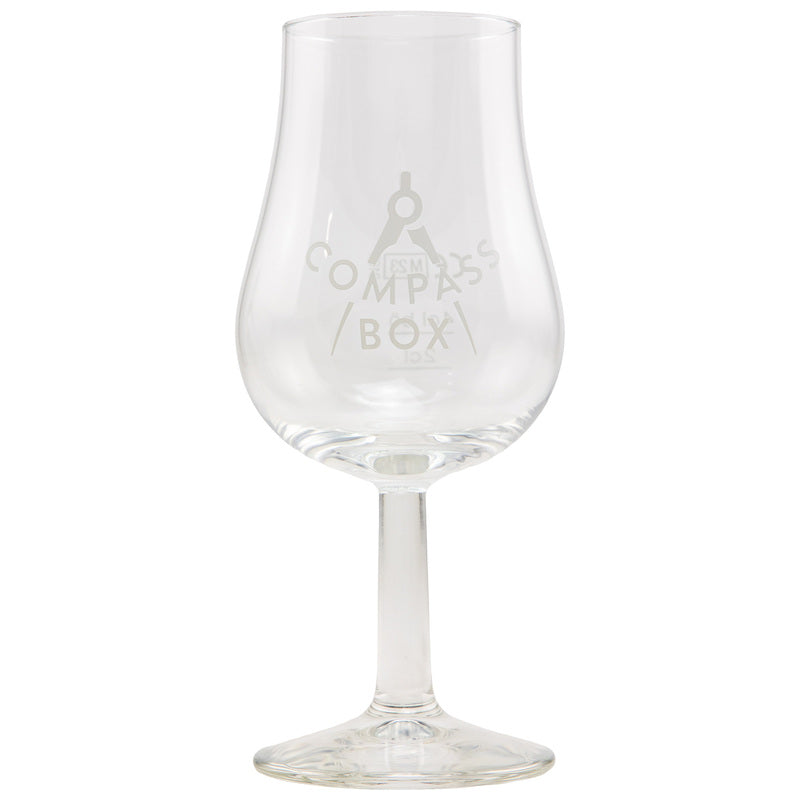 Compass Box Tasting Glass Tulip Shape with 2/4cl Calibration Mark without Lid