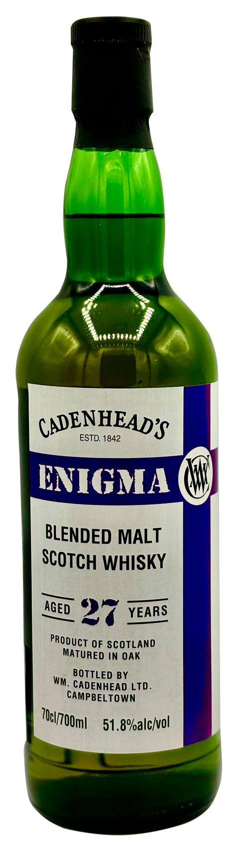 Cadenhead's Enigma 27 Years Blended Malt Scotch Whiskey BM.2.A.