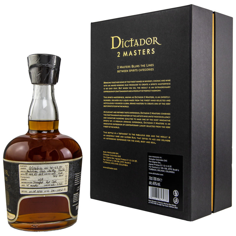 Dictador 2Masters Barton Straight Rye 1979/82 (2022) - 46%