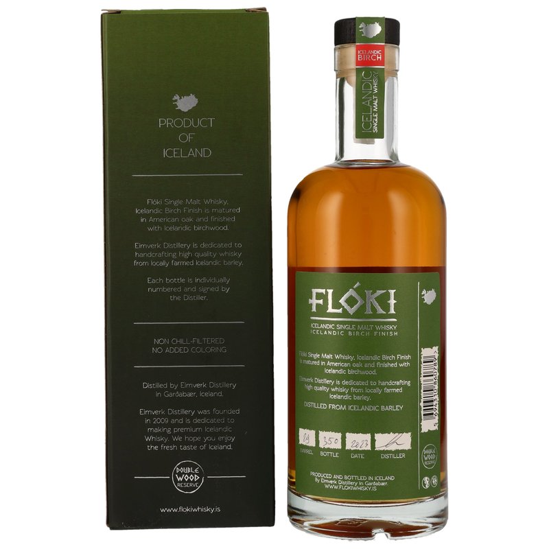 Floki Single Malt Whisky Islandais Finition Bouleau en GP - 700ml