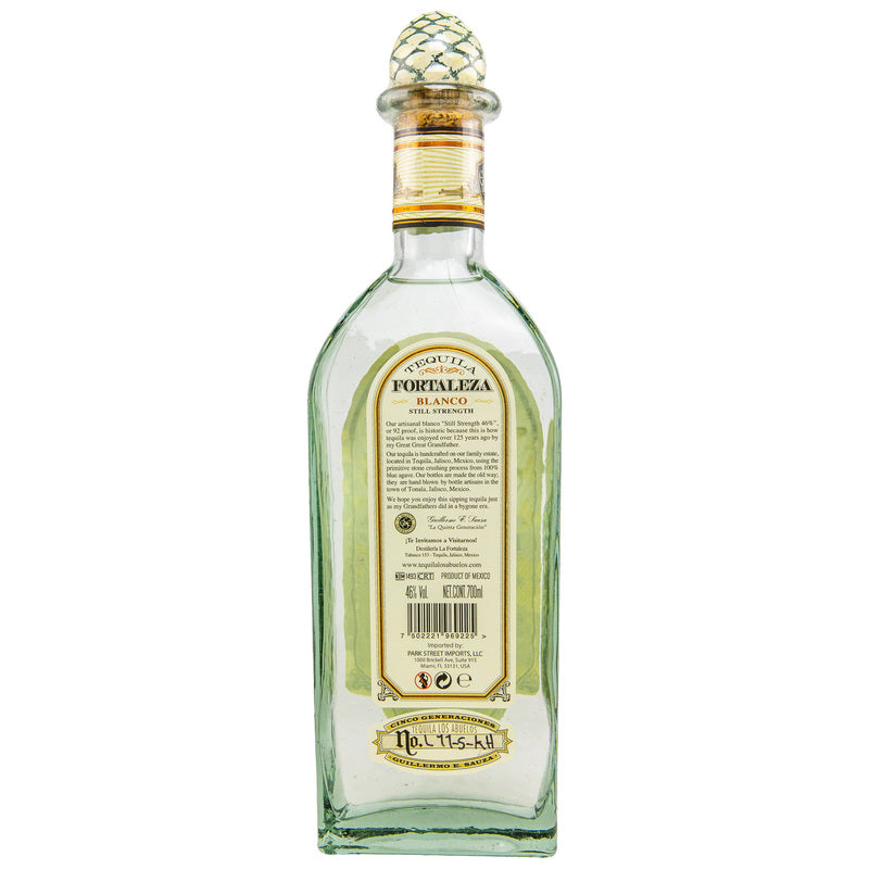 Fortaleza Blanco Tequila - Still Strength