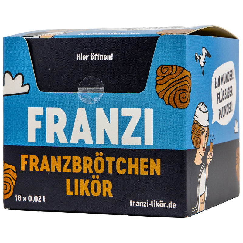 Boîte miniature de liqueur Franzi Franzbrötchen - UE: 16x0,02