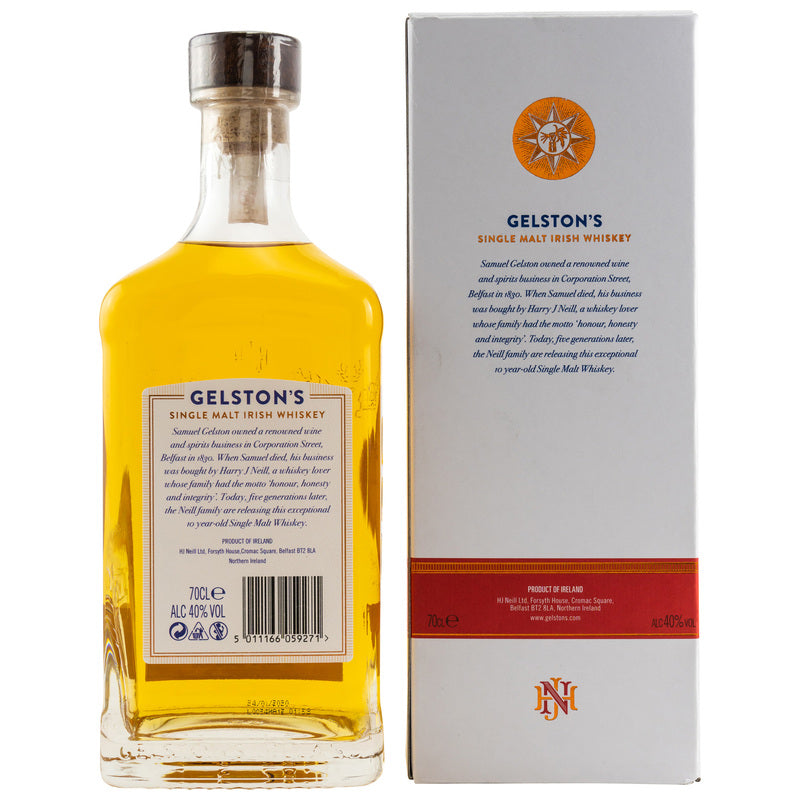 Whisky irlandais Single Malt Gelston's 10 ans