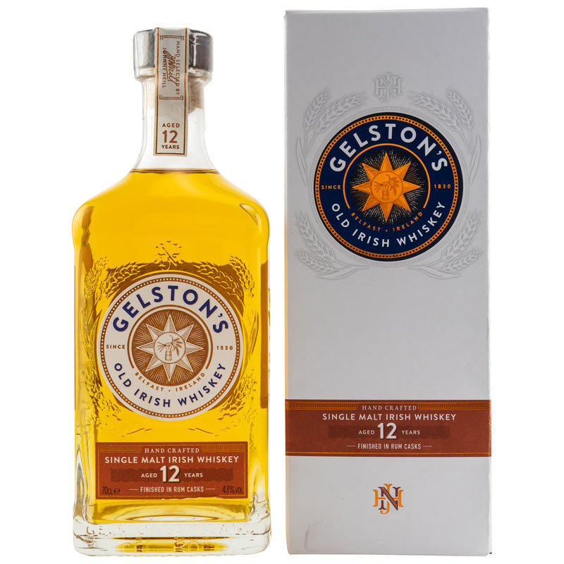 Gelstons 12 ans Single Malt Irish Whisky Rum Finition