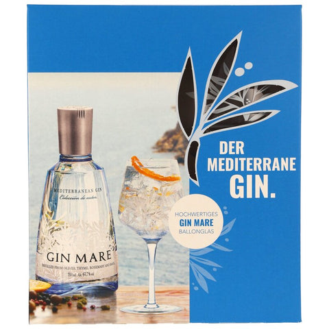 Gin Mare Mediterranean - mit Glas