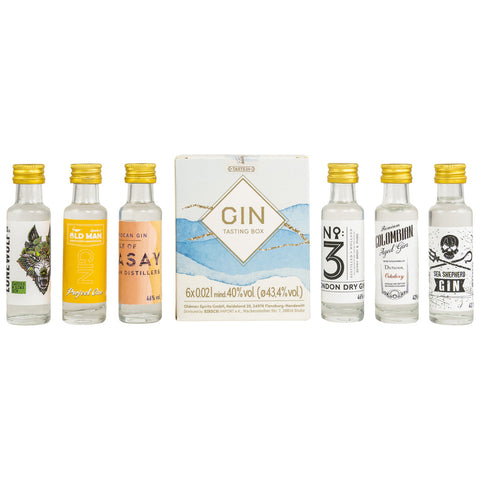 Coffret Dégustation de Gin 6x0,02l