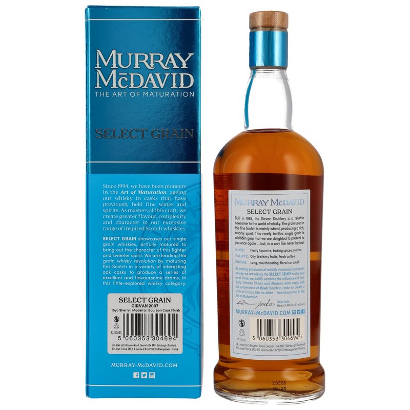 Girvan 2007/2023 - 16 ans - Sherry &amp; Madeira &amp; Bourbon Cask - Murray McDavid