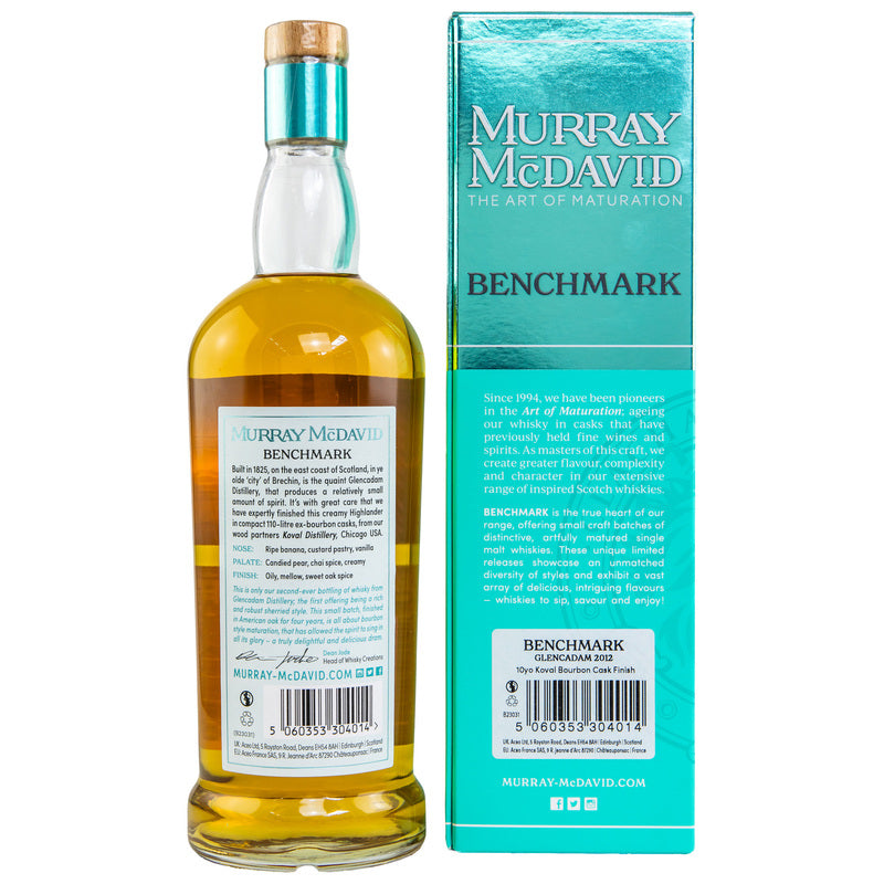 Glencadam 2012/2023 - 10 ans - 1er remplissage Bourbon Cask - Murray McDavid