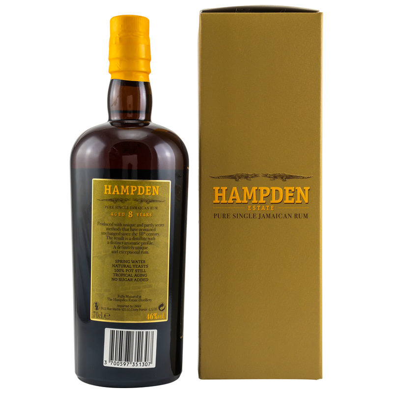 HAMPDEN 8 yo - Pure Single Jamaican Rum 46%