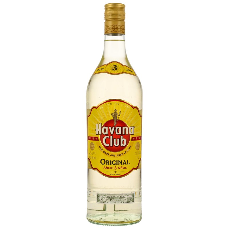 Havana Club 3 yo, (1 litre) 37,5%