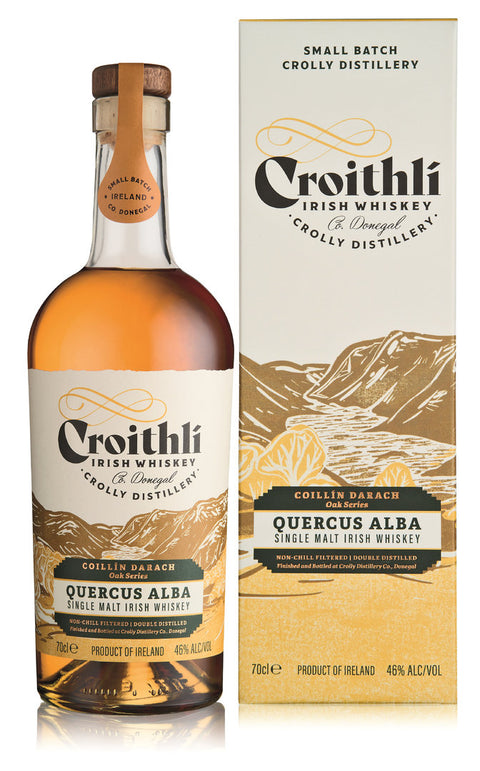 Croithli Coillin Darach Quercus Alba Irish Whiskey Geschenkset 0,7 l