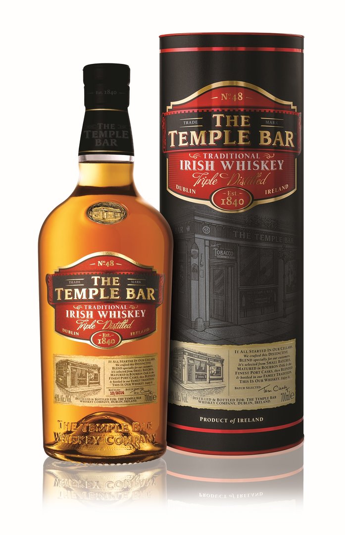 The Temple Bar Whisky irlandais traditionnel 0,7 l