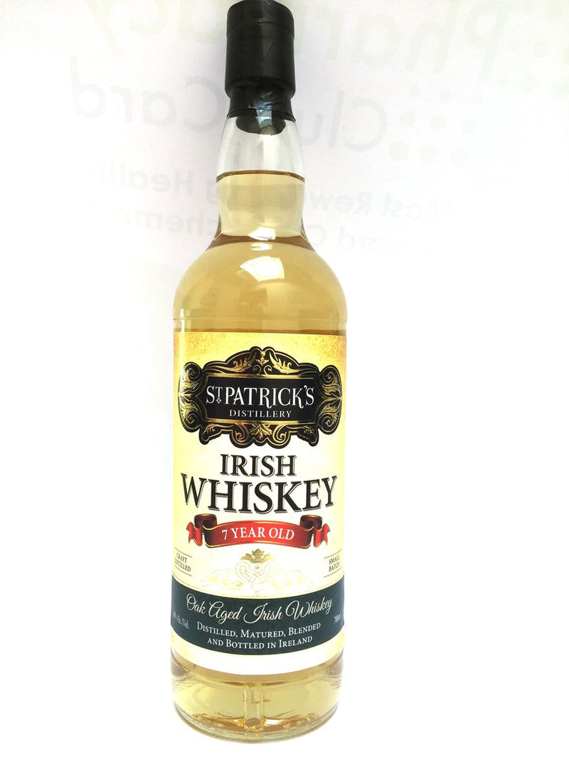 Whisky irlandais St Patrick`s 7 ans 0,7 l