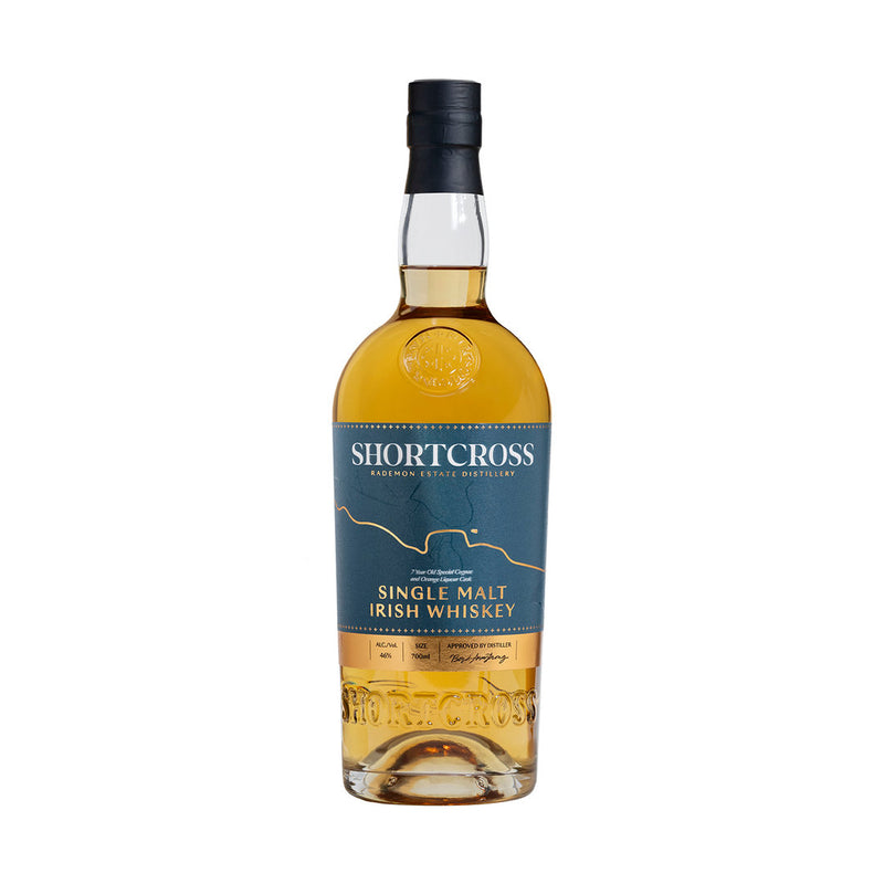 Shortcross 7 Ans Tourbé Single Malt Cognac &amp; Liqueur d'Orange Fût 0,7 l