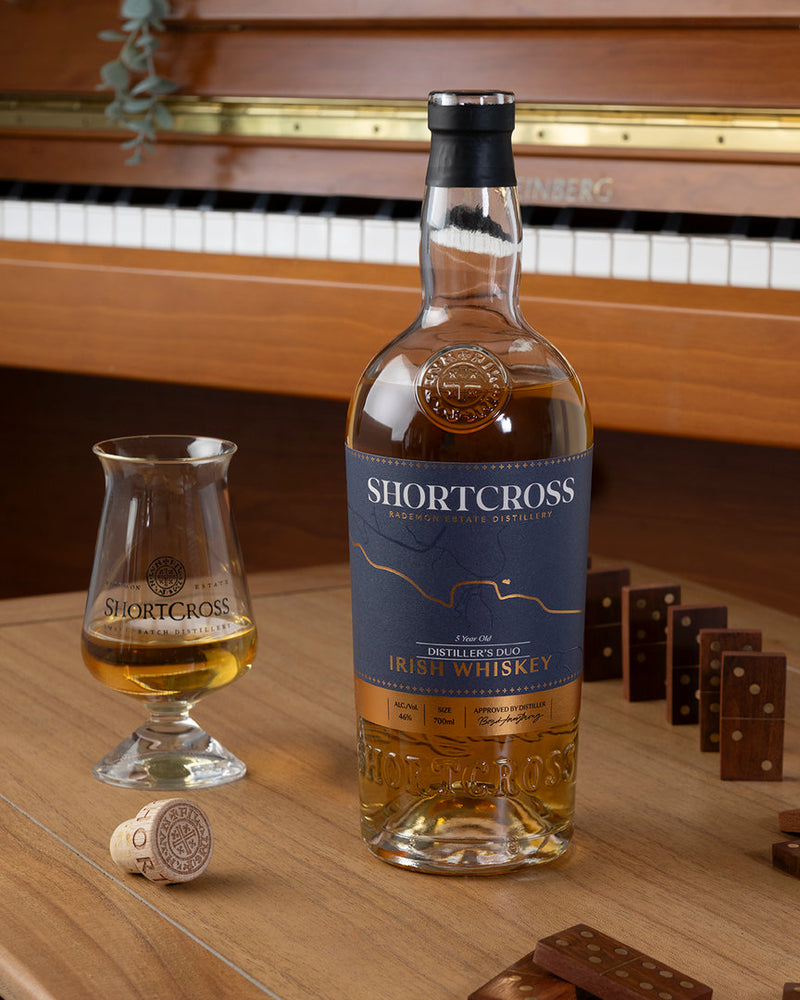 Shortcross 7 Ans Tourbé Single Malt Cognac &amp; Liqueur d'Orange Fût 0,7 l