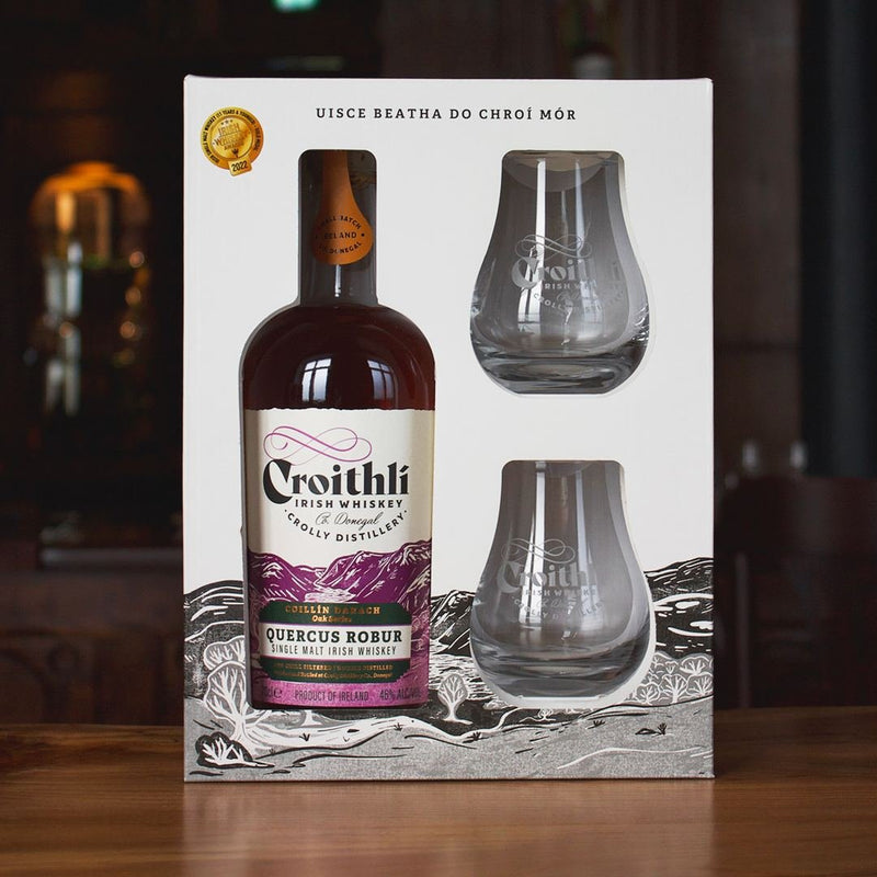 Croithli Coillin Darach Robur Irish Whiskey Gift Set 0.7 l