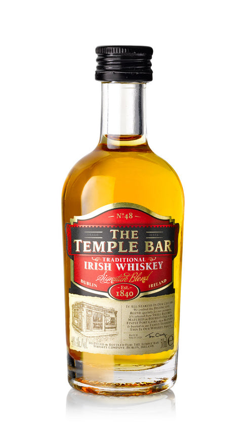 The Temple Bar Traditional Irish Whiskey Miniatur 0,05 l