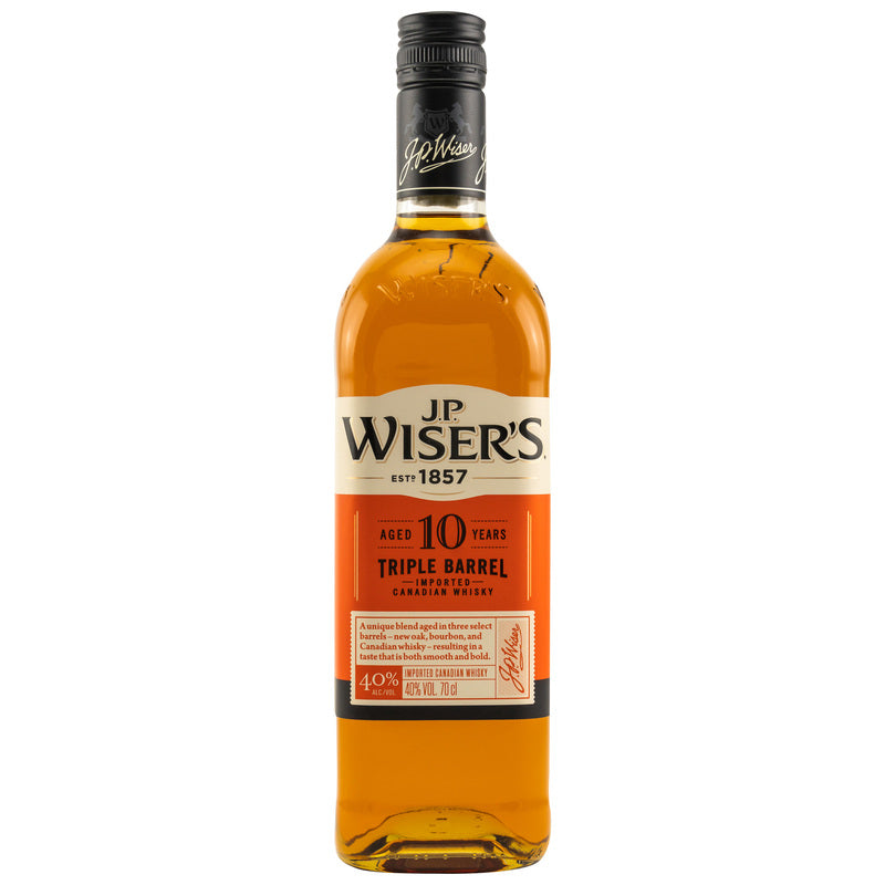 Whisky canadien JPWiser's Triple Barrel 10 ans