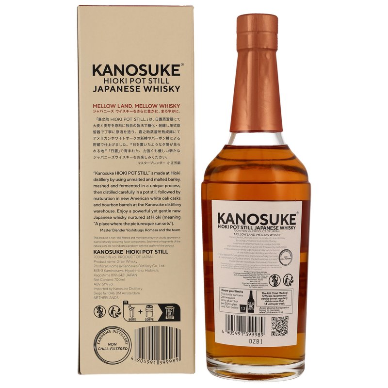 Kanosuke Hioki Pot Still Japanese Whisky