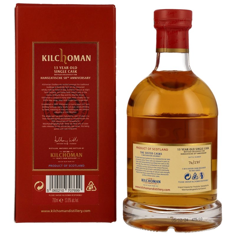 Kilchoman 2010/2024 - 13 ans - Bourbon Cask