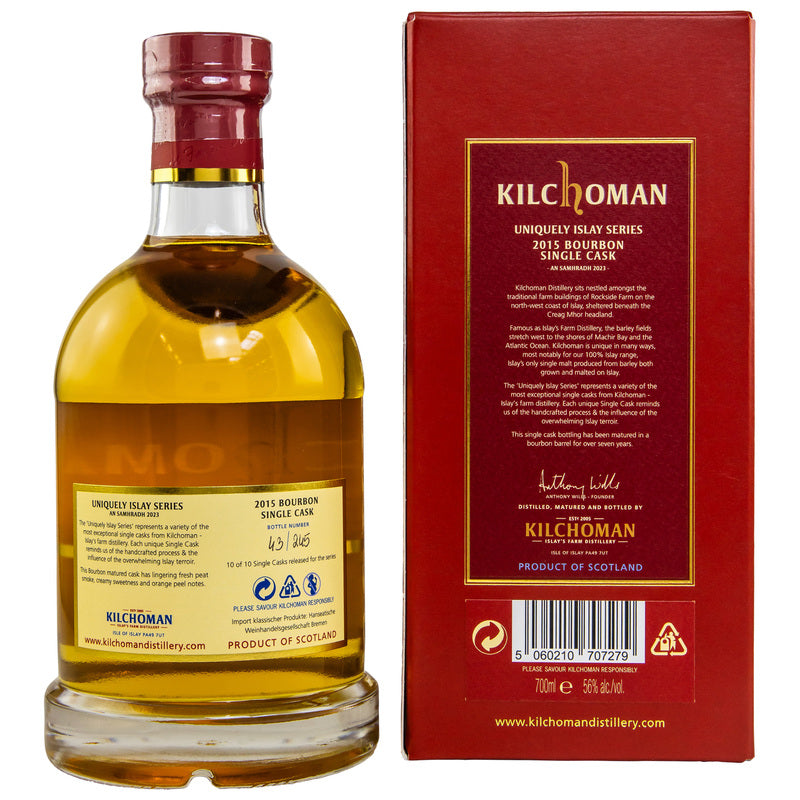Kilchoman 2015/2023 - 7 ans - Bourbon Cask