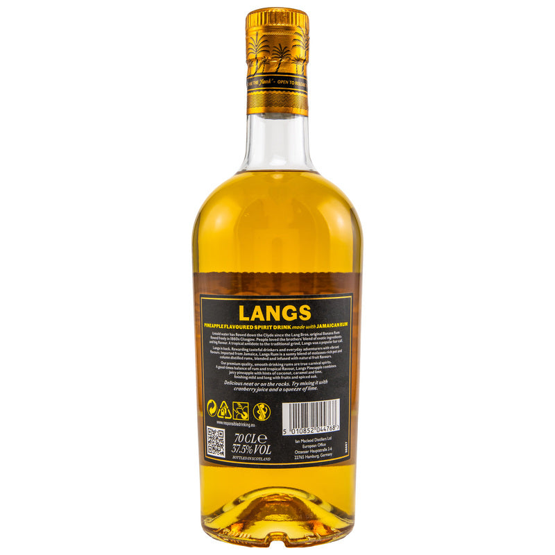 Rhum épicé à l'ananas Lang's