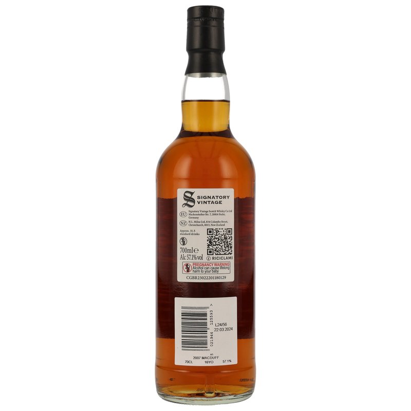 Macduff 2007 - 16 ans - Signataire 100 BE Edition Exceptionnelle