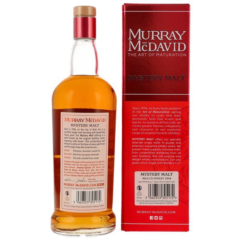 Mull's Finest 2014/2024 - 9 yo - PX Sherry / Tawny Port - Murray McDavid (Ledaig)
