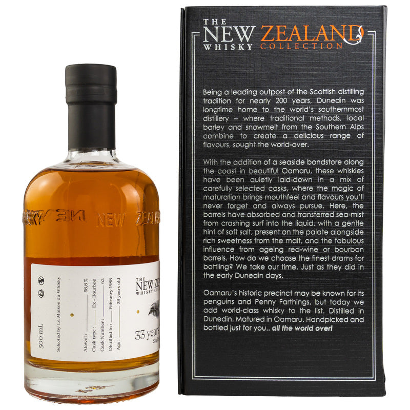 Collection Whisky Nouvelle-Zélande 1988/2021 - 33 ans - Single Cask Conquete