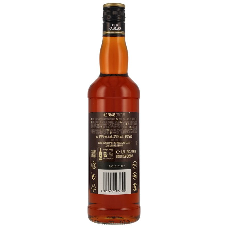 Rhum brun Vieux Pascas