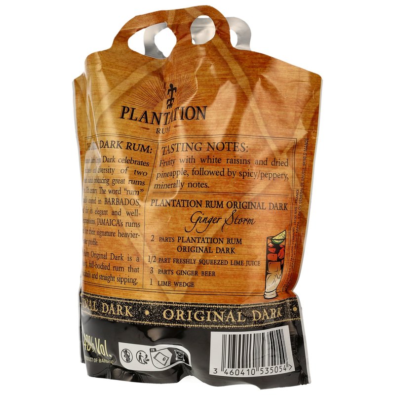 Plantation Rum Original Dark - Sachet de 2,8 L