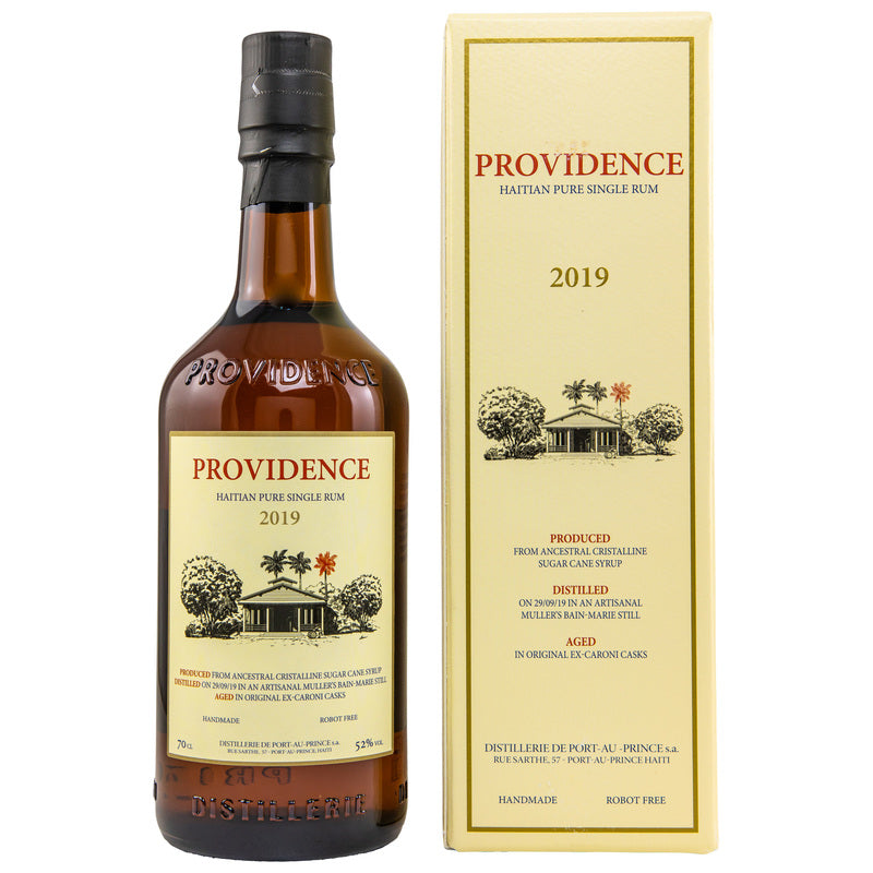 Providence 2019/2022 - 3 ans - Rhum Pur Single Haïtien (Velier)