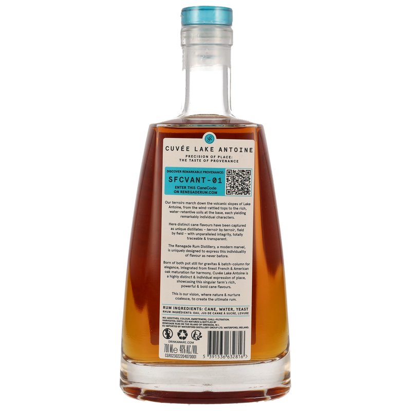 Rhum Renegade - Cuvée Single Farm Lac Antoine