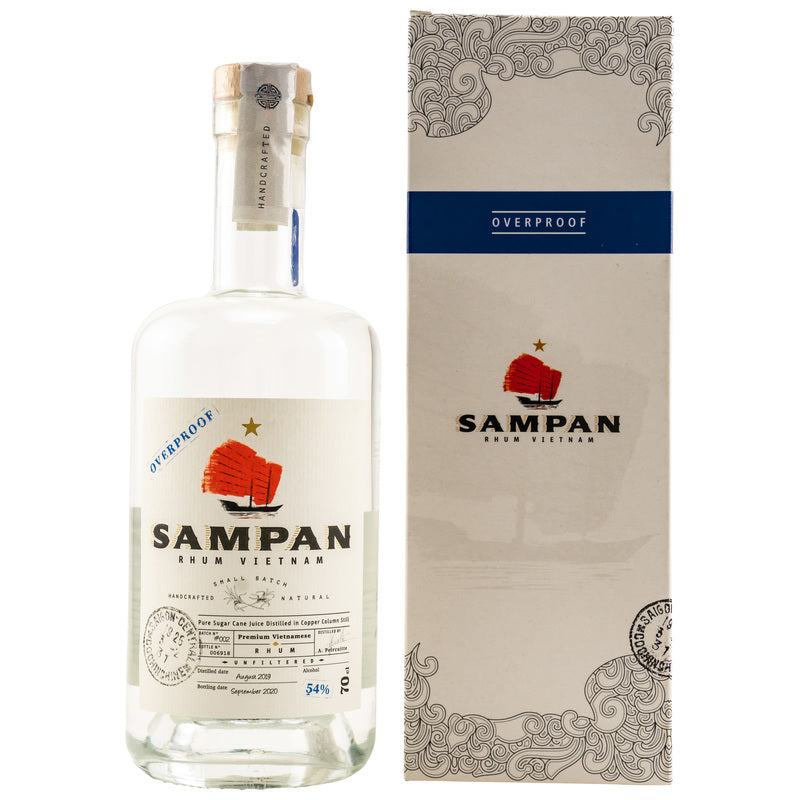 SAMPAN Rhum Blanc Classique 54% (Vietnam)