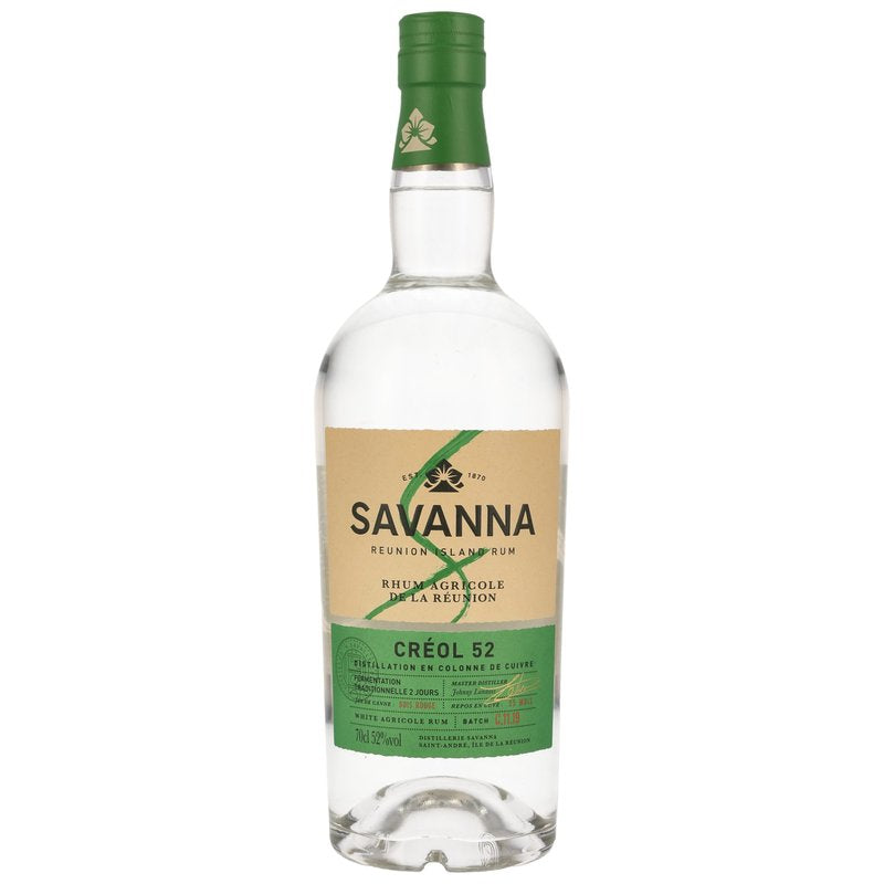 Savanna Rhum Agricole Blanc Créol 52 - matériel neuf