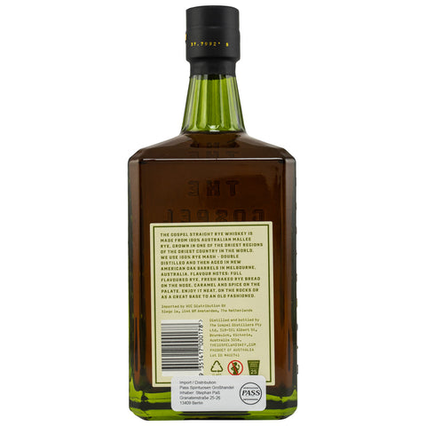 The Gospel Straight Rye Whiskey