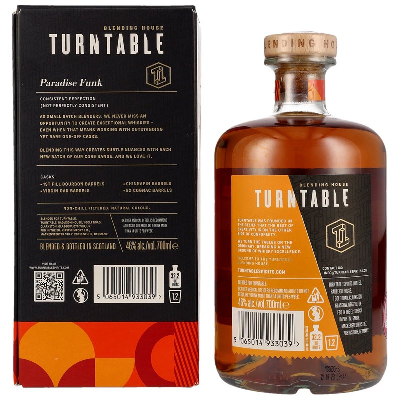 Turntable Spirits - Paradise Funk - Mélange de whisky écossais