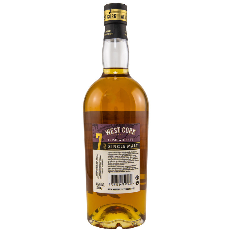 Whisky single malt West Cork 7 ans Sherry Casks