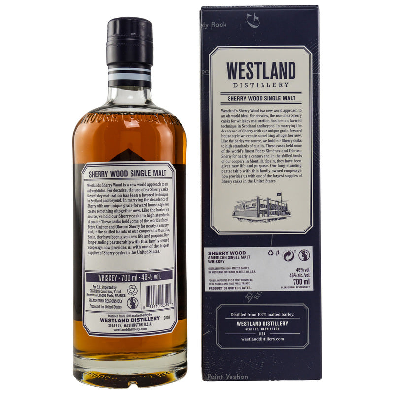 Whisky Westland Sherrywood