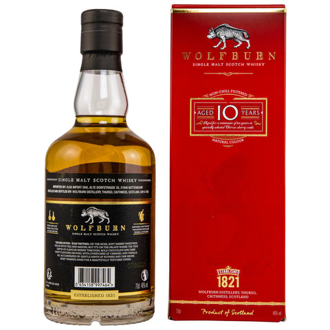 Fûts de Sherry Wolfburn 10 ans