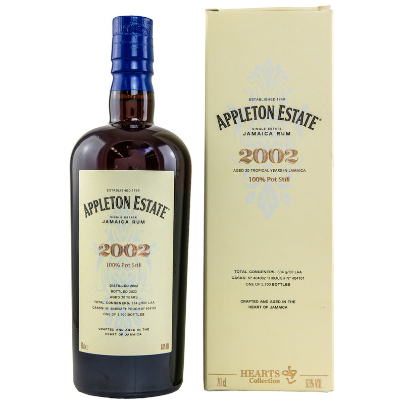 Rhum Appleton 20 ans 2002/2022 - Collection Coeurs